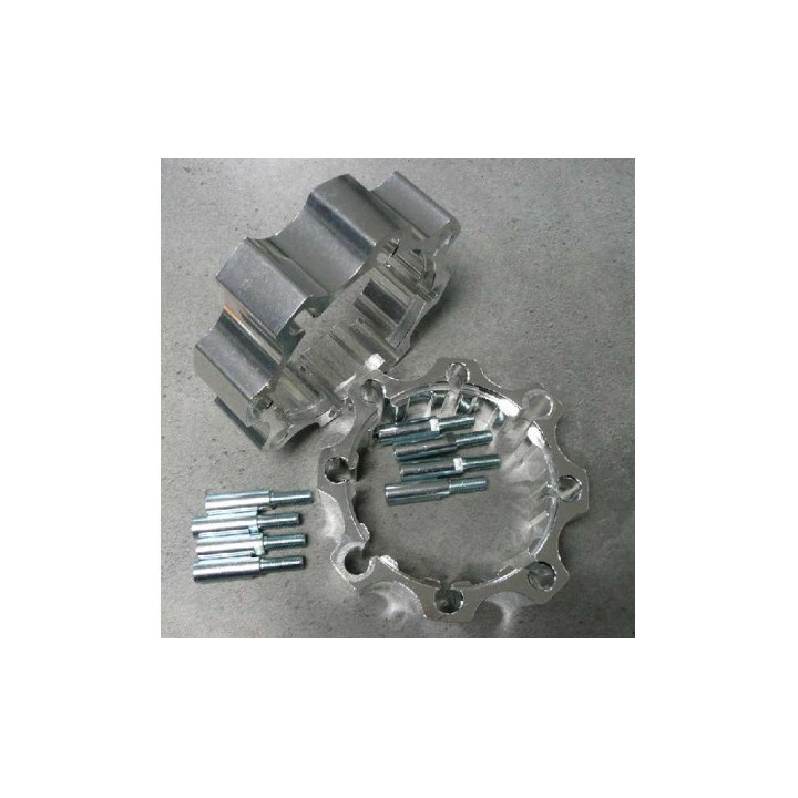 PAIRE D ELARGISSEUR AVANT DOUBLE PERCAGE 4X144 ET 4X156 +35mm POLARIS