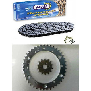 KIT CHAINE AFAM RENFORCE 200 BLASTER CHAINE 520 ACIER TYPE XLR2