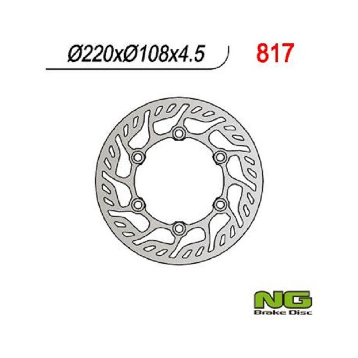 DISQUE DE FREIN ARRIERE NG GAS GAS WILD 450 02/11