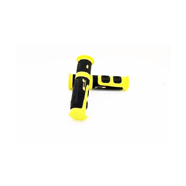 POIGNEES  PROGRIP 964 EVO POUR QUAD AVEC GACHETTE 2X22mm JAUNE
