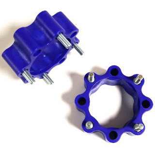PAIRE D ELARGISSEURS ARRIERE DOUBLE PERCAGE 4x110 ET 4x115 + 45mm
