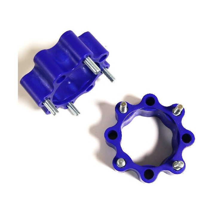 PAIRE D ELARGISSEURS ARRIERE DOUBLE PERCAGE 4x110 ET 4x115 + 45mm