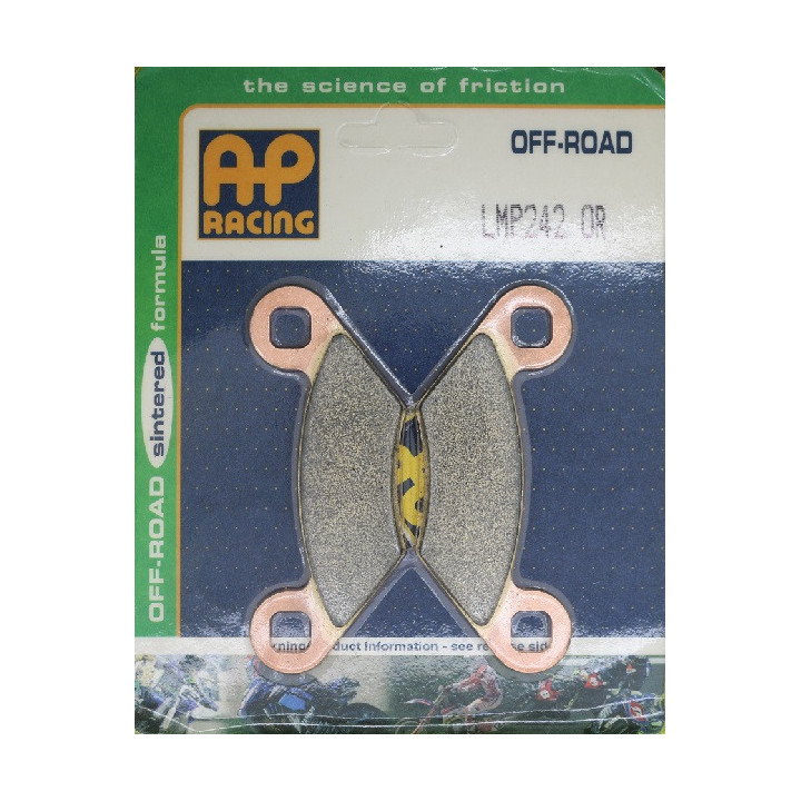 PLAQUETTES DE FREIN AVANT SCRAMBLER 500 4X4 AP RACING 08/12 LMP242AOR