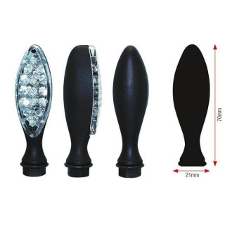CLIGNOTANTS ELIPSE LEDS CHROME
