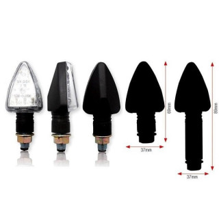 CLIGNOTANTS TRI LEDS LONG NOIR