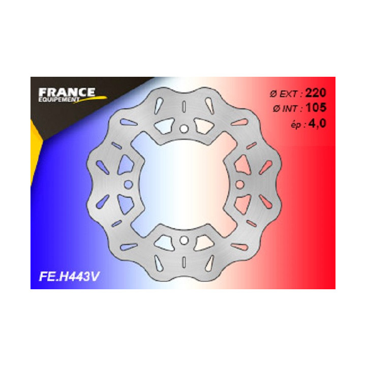DISQUE DE FREIN ARRIERE WAVE FE YAMAHA YFM KODIAK 450 05/06