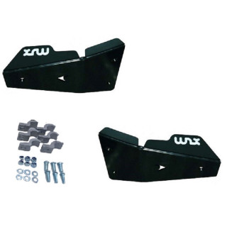 PROTECTIONS TRIANGLES AVANT PH NOIR  XRW YFZ 450 PHD 6mm