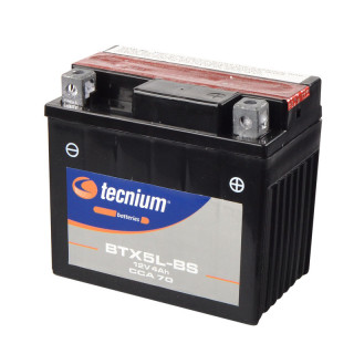 Batterie TECNIUM BTX5L-BS 12V Sans entretien  SUZUKI LT 80