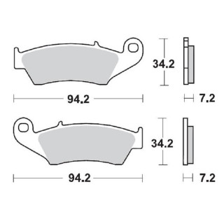 PLAQUETTES DE FREIN MOTO MASTER HONDA TRX 700 AVANT 2008-2009