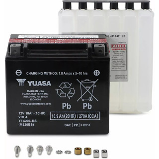 BATTERIE YUASA 12V YTX20L KYMCO 500 MXU UXV