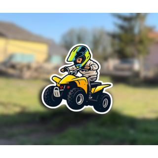 AUTOCOLLANT STICKER QUAD ENFANT GARCON LTZ 50 10X10cm