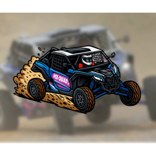 AUTOCOLLANT STICKERS SSV CAN AM X3 MX-QUAD 17X10cm