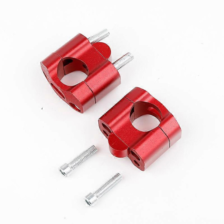 PONTETS REHAUSSE ROUGE ADAPTATEURS POUR GUIDON 28.6MM  (ADAPTATION SUR BASE DE MONTAGE  22MM)