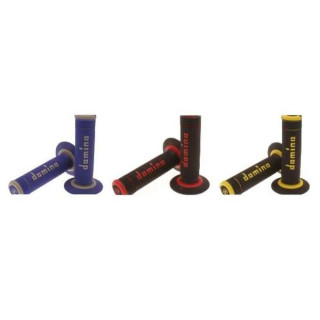 POIGNEES DOMINO POUR QUAD AVEC GACHETTE 