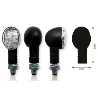 CLIGNOTANTS LEDS HOMOLOGUE NOIR