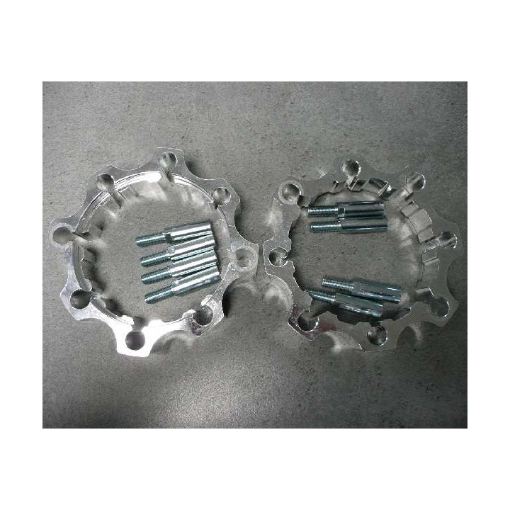 PAIRE D ELARGISSEURS AVANT DOUBLE PERCAGE 4X144 ET 4X156 +35mm