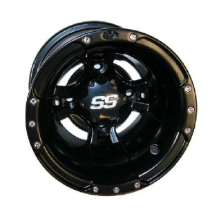 JANTE ARRIERE ALU NOIRE ITP SS112 ALLOY MACHINED 9X8 4X110 LTR LTZ KFX KXR MASAI DINLI TRITON