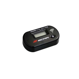 COMPTEUR HORAIRE HEURE SANS FIL AVEC BANDE VELCRO SCAR
