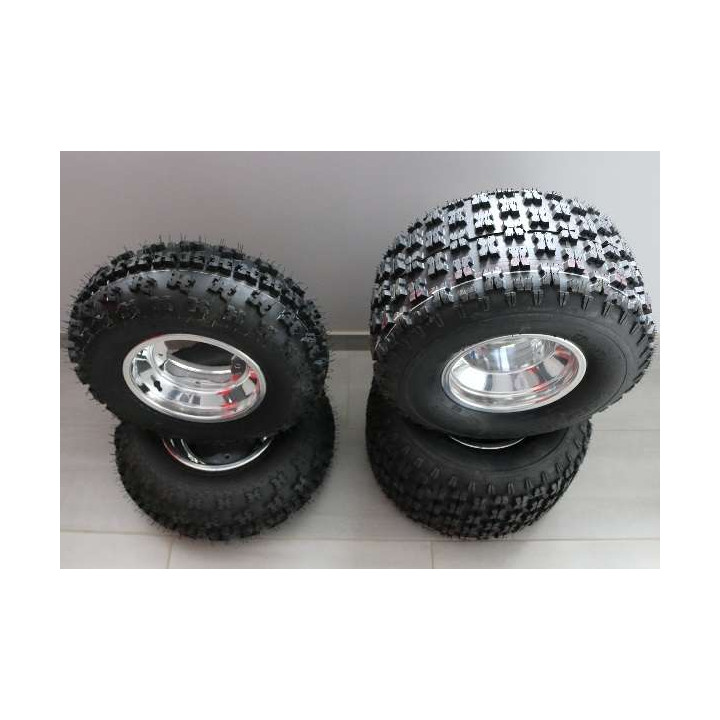 PACK PNEUS CROSS ART SLICER HOMOLOGUE ET JANTES DWT A5 MONTES LTR LTZ KFX KXR MASAI DINLI TRITON