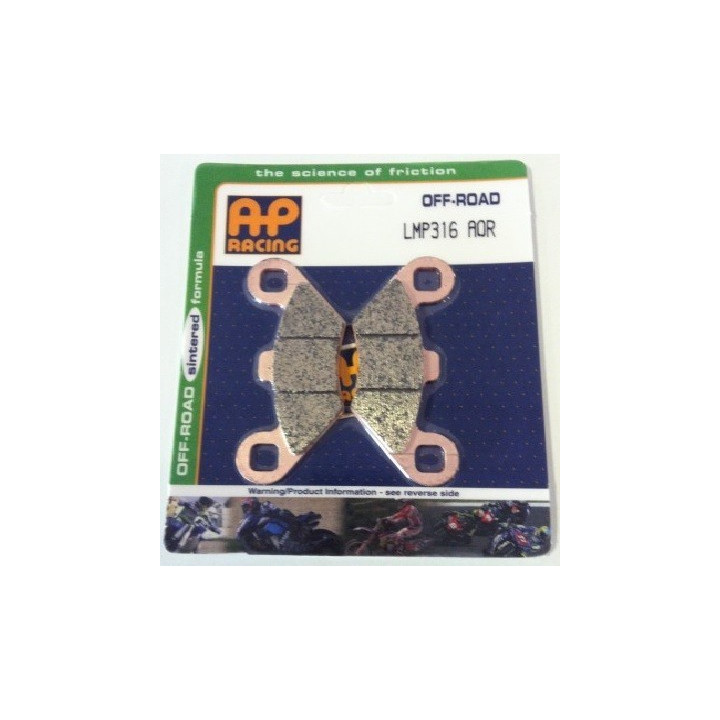 PLAQUETTES DE FREIN AVANT SCRAMBLER 500 4X4 AP RACING 97/07 LMP316AOR