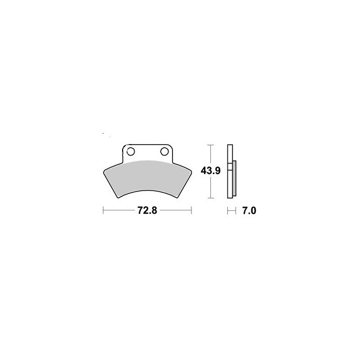 PLAQUETTES DE FREIN ARRIERE SCRAMBLER 500 4X4 AP RACING 97 ET 02/07 LMP317AOR