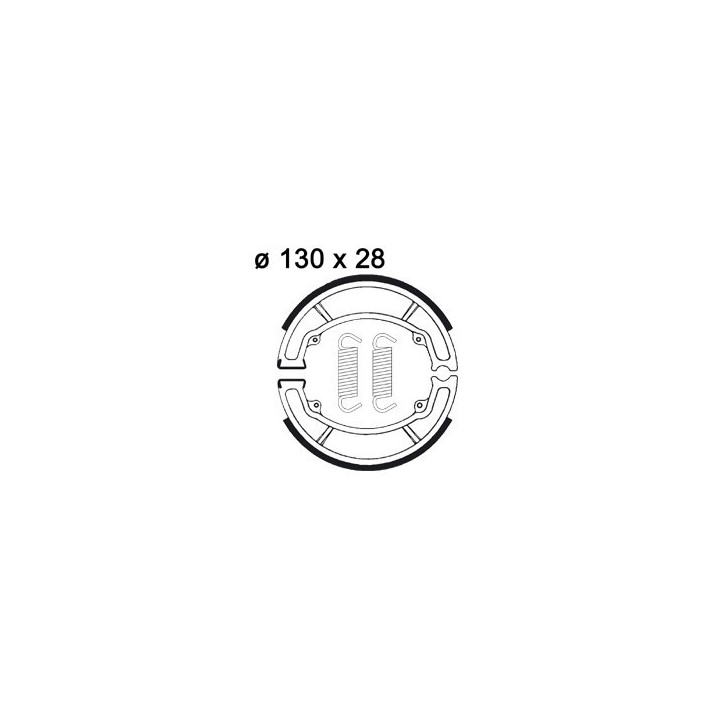 PLAQUETTES DE FREIN ARRIERE YFM GRIZZLY 125 AP RACING 04/13 LMS824