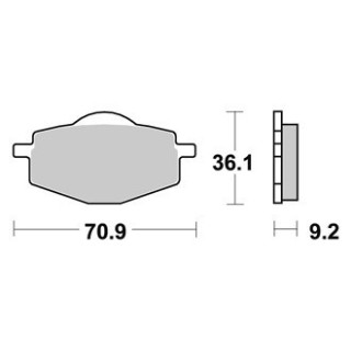 PLAQUETTES DE FREIN AVANT YFZ BANSHEE 350 AP RACING 87/89 LMP175OR