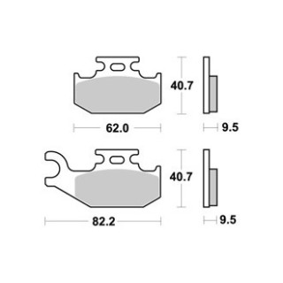 PLAQUETTES DE FREIN AVANT RENEGADE 800 AP RACING 07/11 LMP367OR
