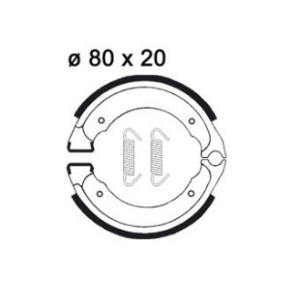 PLAQUETTES DE FREIN AVANT LT 80 AP RACING 90/06 LMS877