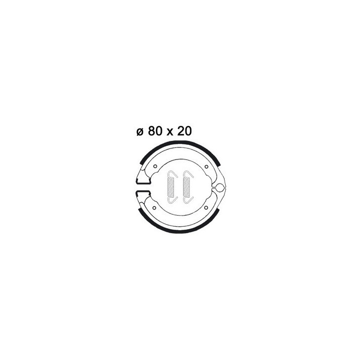 PLAQUETTES DE FREIN AVANT LT 80 AP RACING 90/06 LMS877