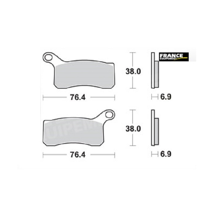 PLAQUETTES DE FREIN AVANT SX 505 AP RACING 09/11 LMP466ORR