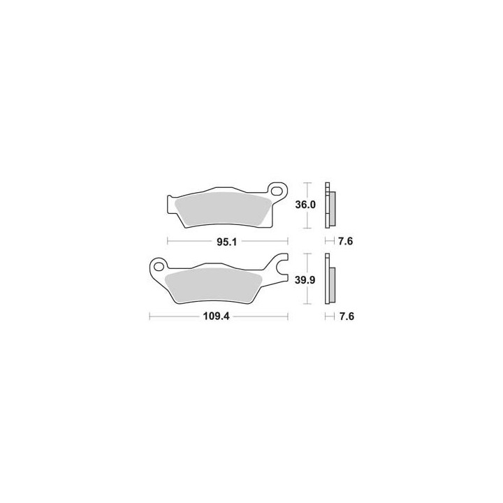 PLAQUETTES DE FREIN AVANT OUTLANDER 650 AP RACING 13 LMP511OR