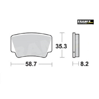 PLAQUETTES DE FREIN ARRIERE SX 505 AP RACING 09/11 LMP467ORR