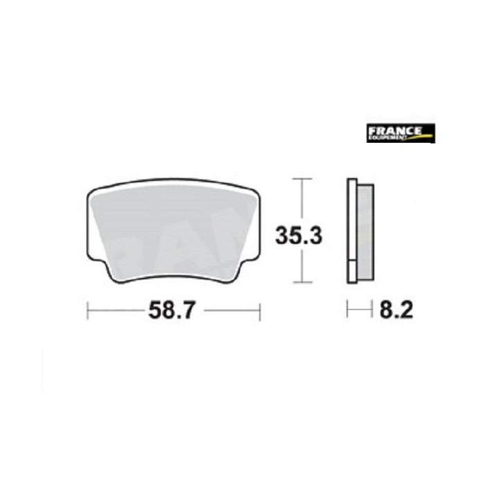 PLAQUETTES DE FREIN ARRIERE XC 525 AP RACING 08/11 LMP467OR