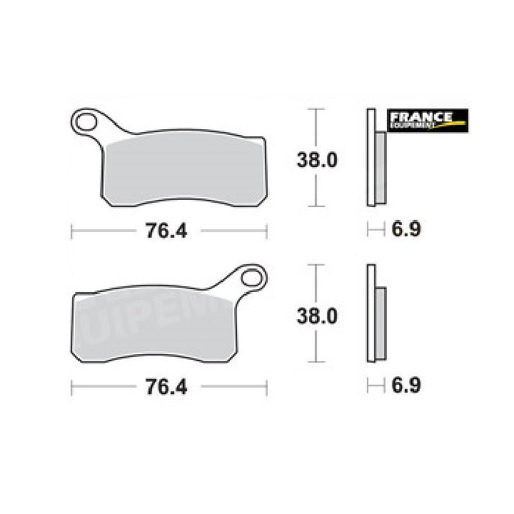 PLAQUETTES DE FREIN AVANT XC 525 AP RACING 08/11 LMP466OR