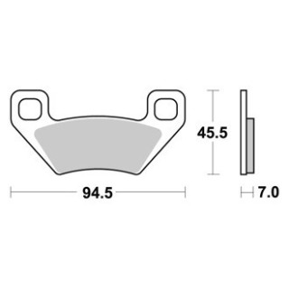 PLAQUETTES DE FREIN AVANT MXU 400 AP RACING 08/14 LMP422AOR